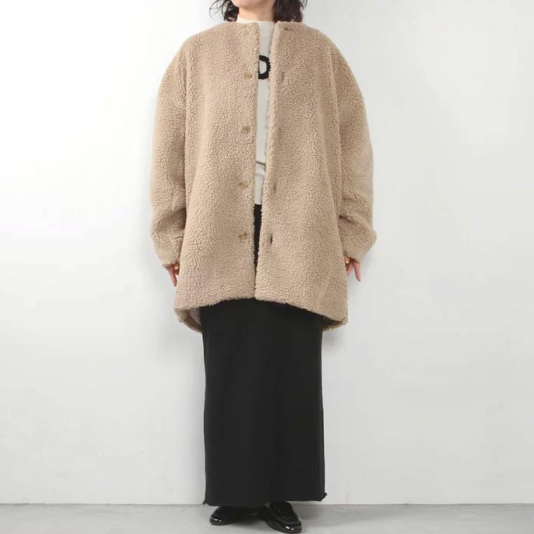 新品　Honnete オネット OversizedNocollarCT ブラック