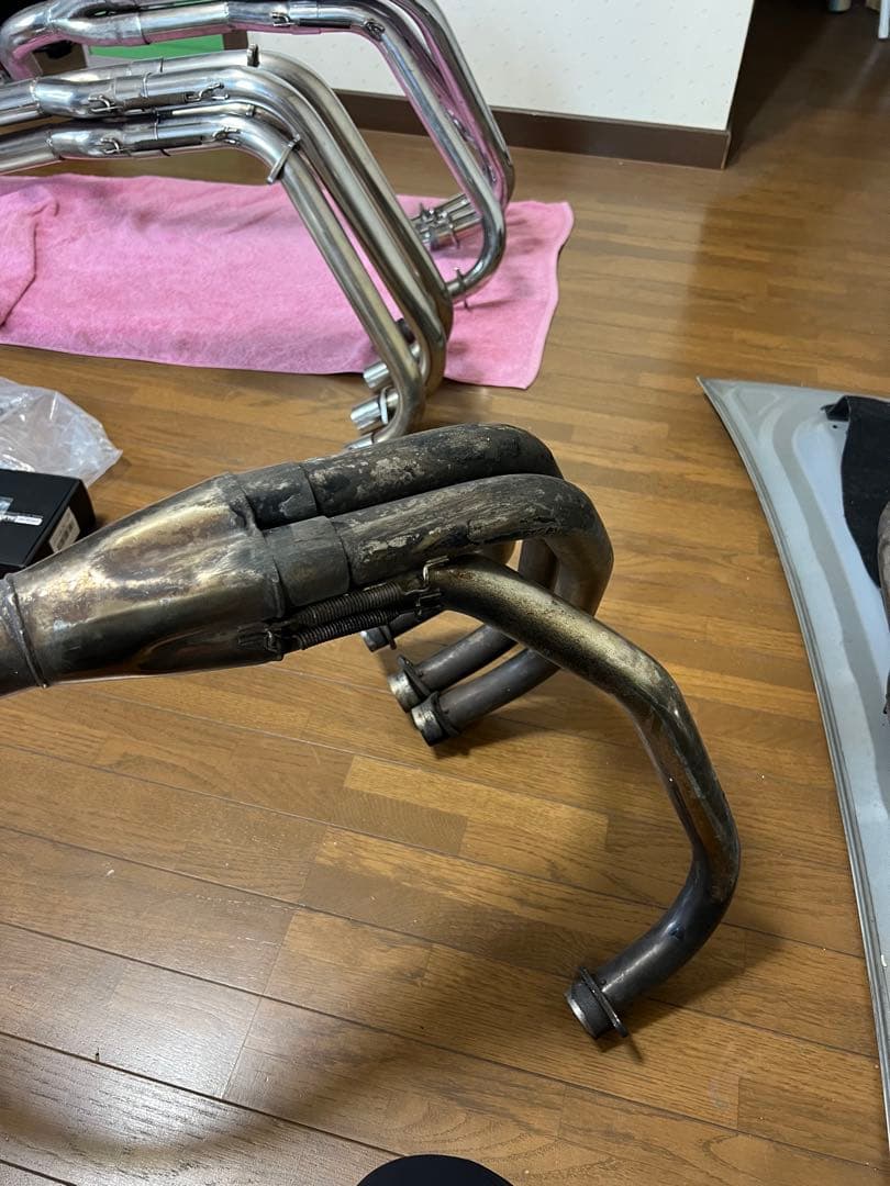 XJR400用　OVERUSA カーボンファイバー マフラー