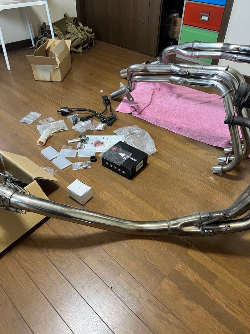 XJR400用　OVERUSA カーボンファイバー マフラー