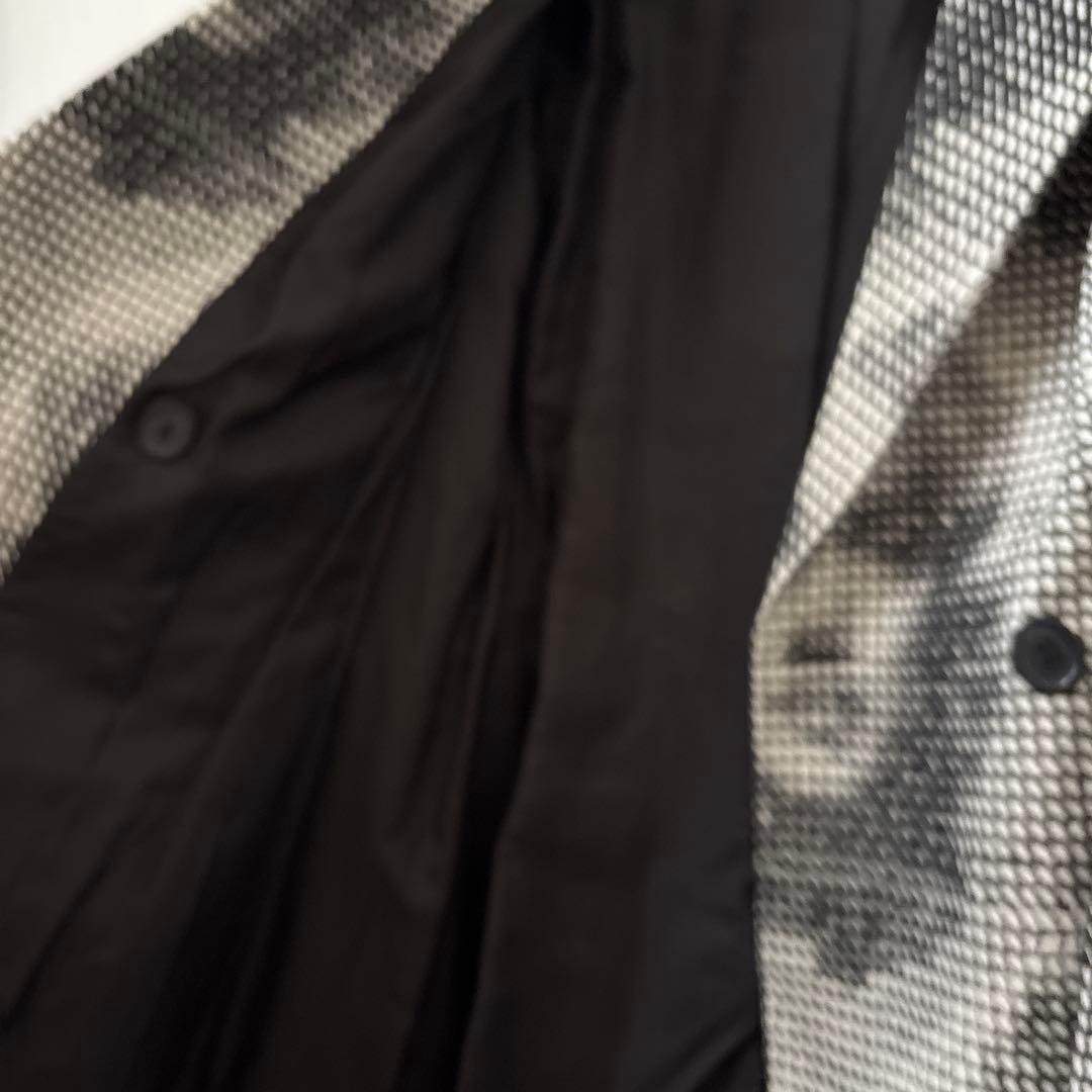 ANITSA paris ブラックホワイト　コート　フランス製　ロング