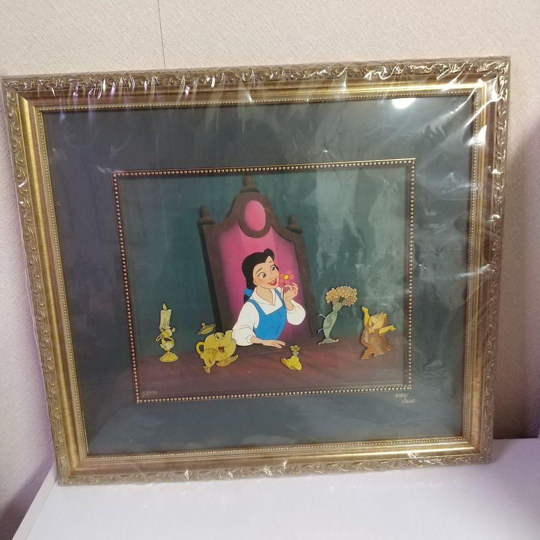 メル17791 ディズニー 美女と野獣10周年記念 額装ピンセット レア