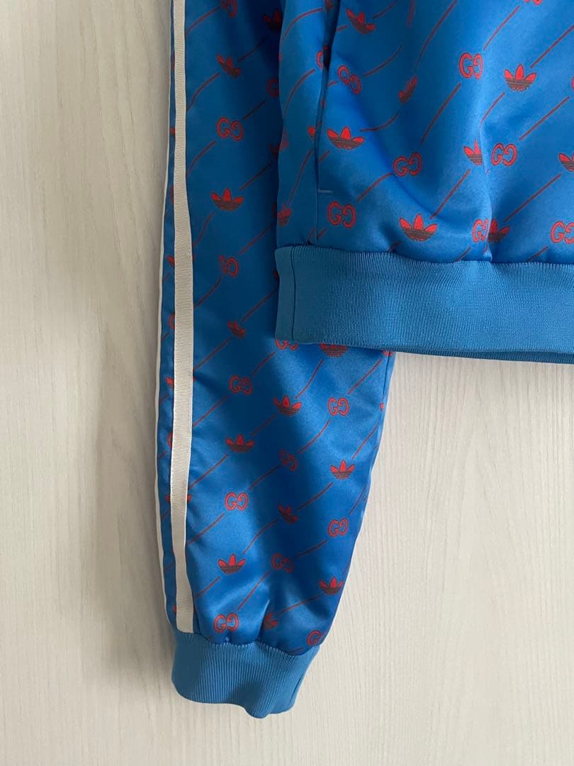 Gucci × adidas GG柄トレフォイル フードジップアップジャケット