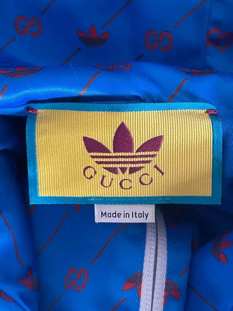 Gucci × adidas GG柄トレフォイル フードジップアップジャケット
