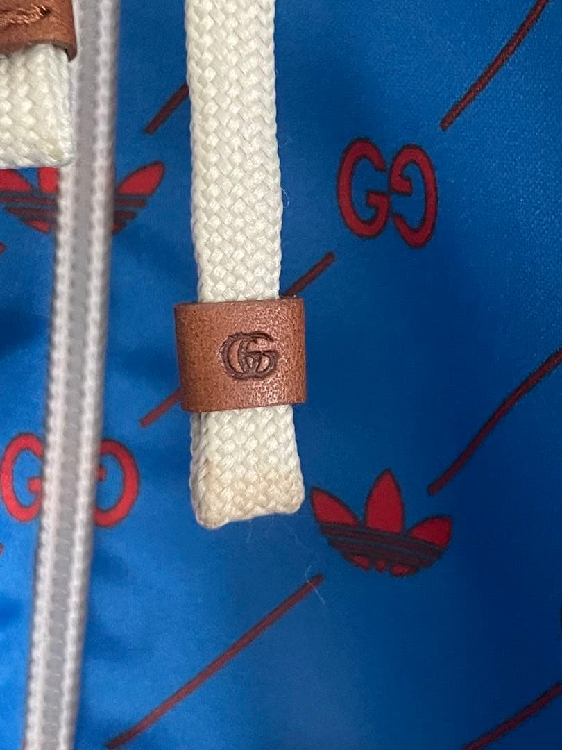Gucci × adidas GG柄トレフォイル フードジップアップジャケット