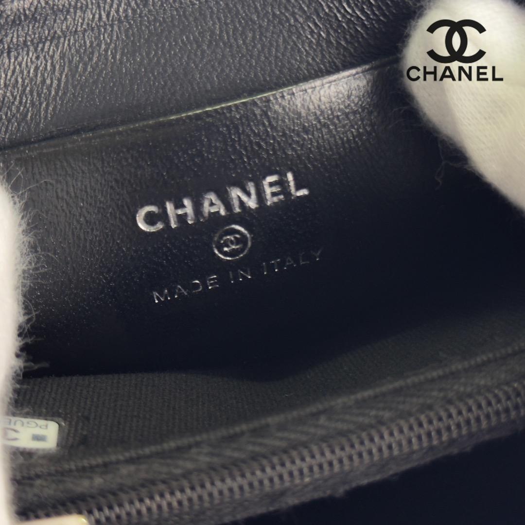 美品　新型タイプ　シャネル　スター　ラムスキン　ケース　小銭入れ　財布