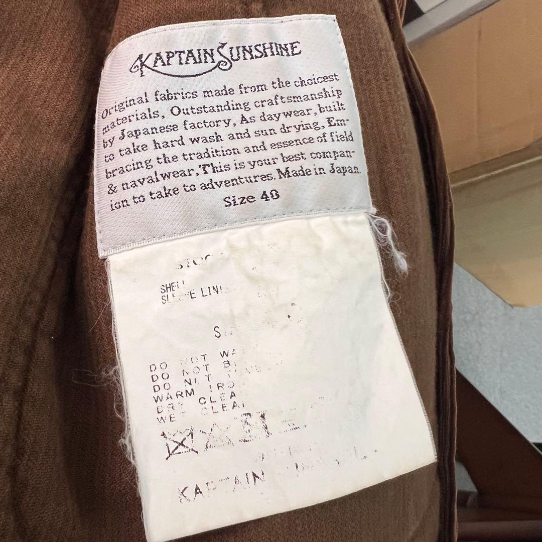 ◆ キャプテンサンシャイン コーデュロイ　ワークジャケット　40サイズ