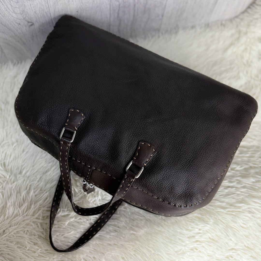 定価450000円♡ローマンカーフレザー♡FENDI フェンディ ボストンバッグ