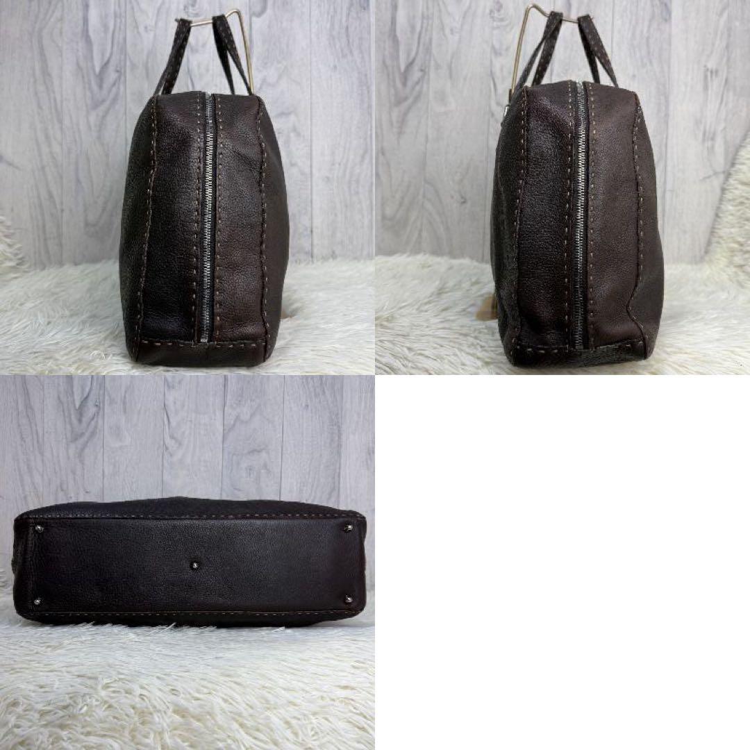 定価450000円♡ローマンカーフレザー♡FENDI フェンディ ボストンバッグ