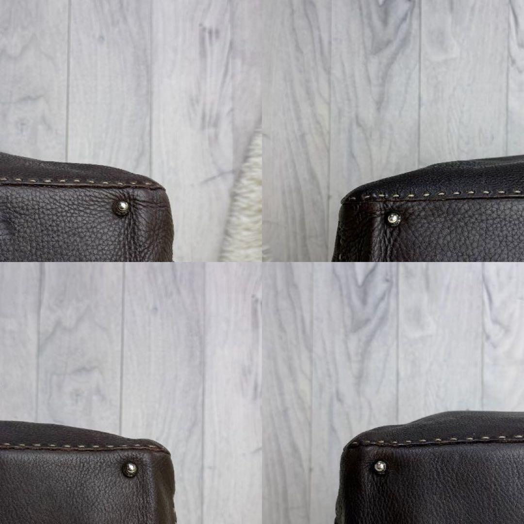 定価450000円♡ローマンカーフレザー♡FENDI フェンディ ボストンバッグ