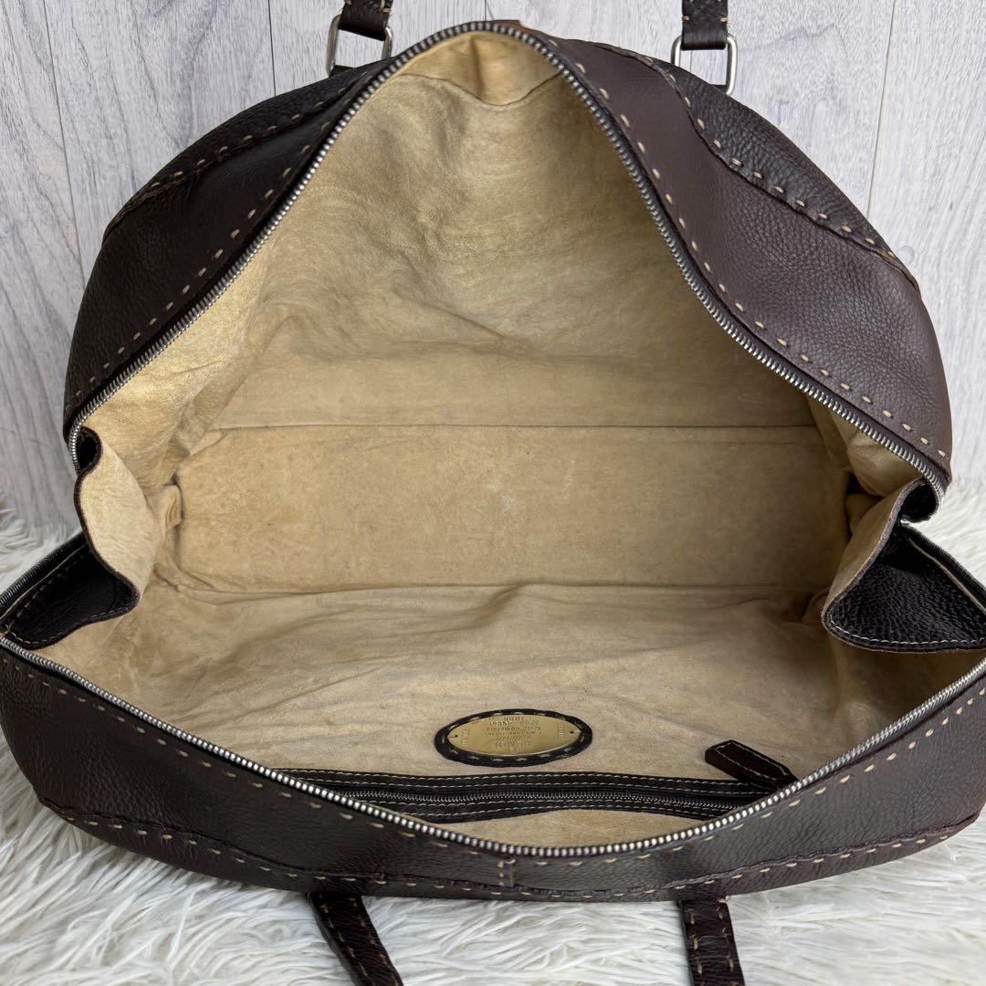 定価450000円♡ローマンカーフレザー♡FENDI フェンディ ボストンバッグ