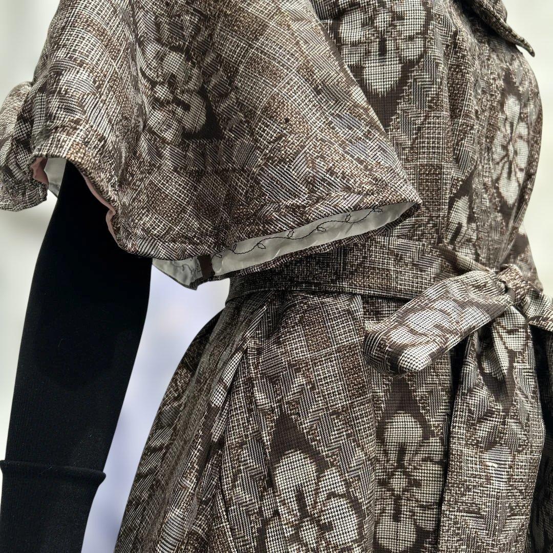 大島紬　着物リメイクワンピース