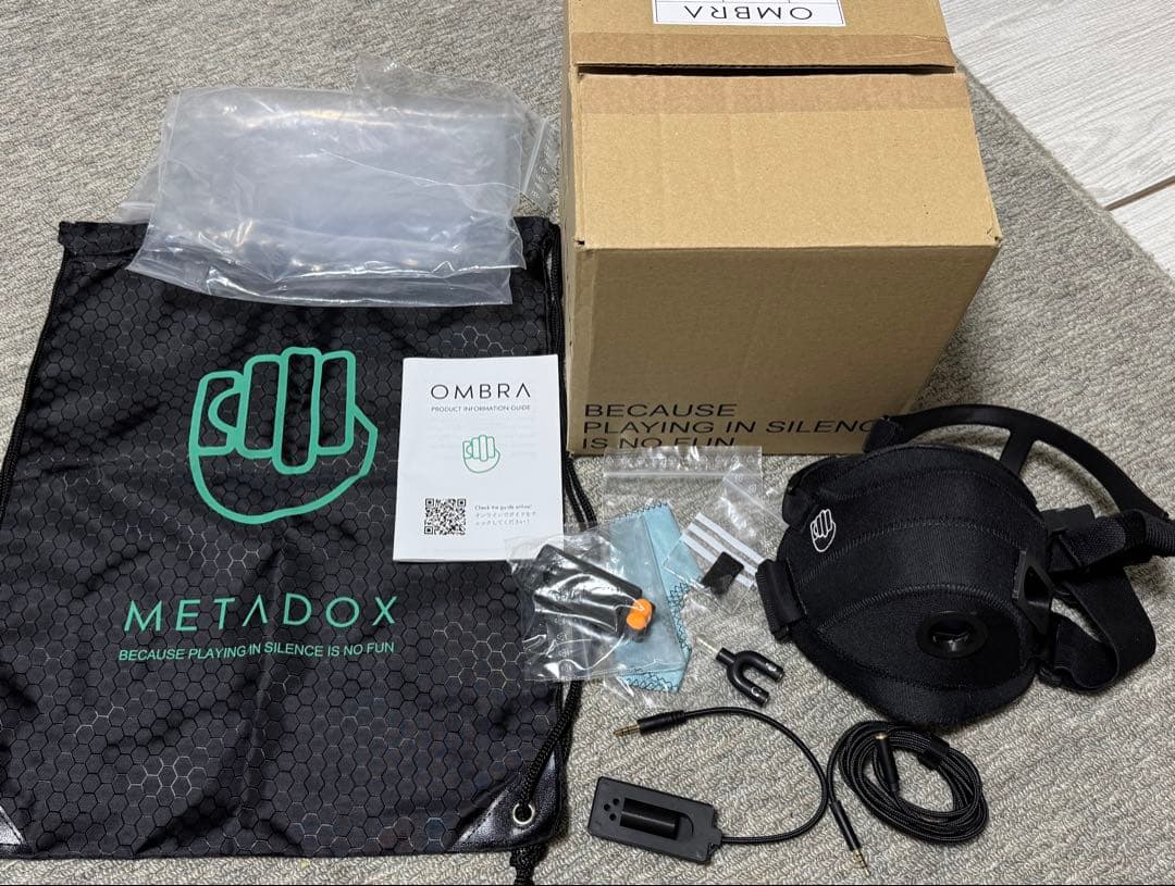 美品 DOX「OMBRA 」ゲーミング 防音 マスク S/M 左