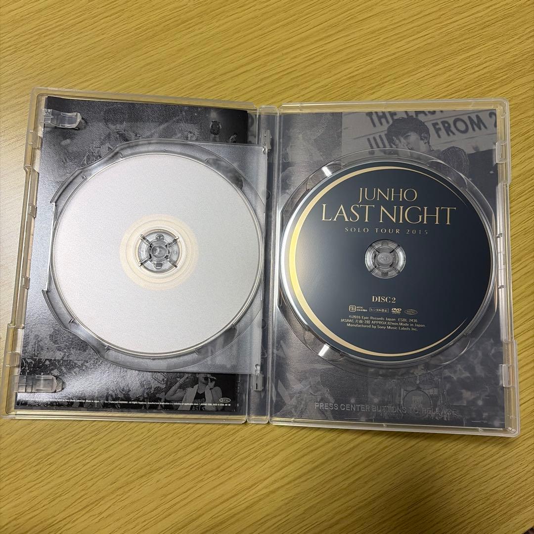JUNHO LAST NIGHT 2015 DVD 初回限定盤
