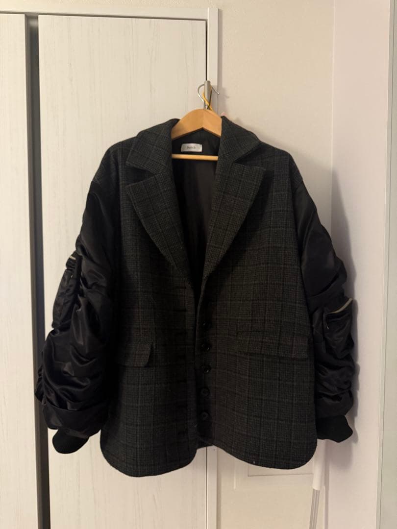 チェックドッキングブルゾン ダーリッチ