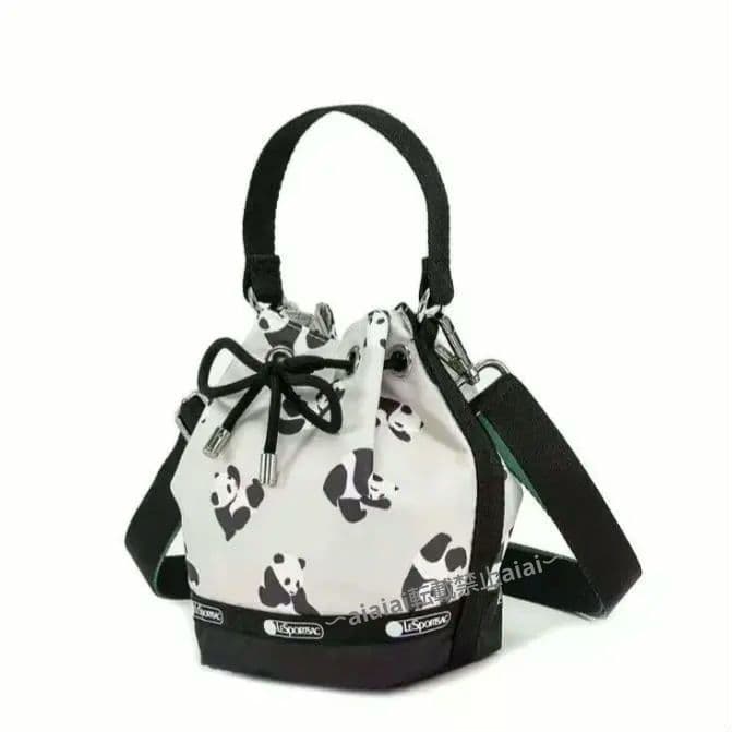 レスポ パンダ PANDA 巾着 ショルダーバッグ 2WAY ミニショルダー