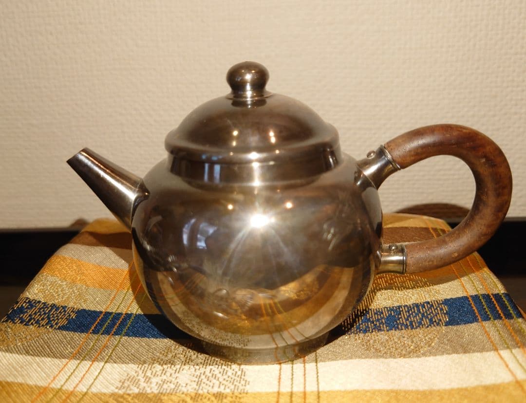 【煎茶道具】銀製　急須　中川浄益作