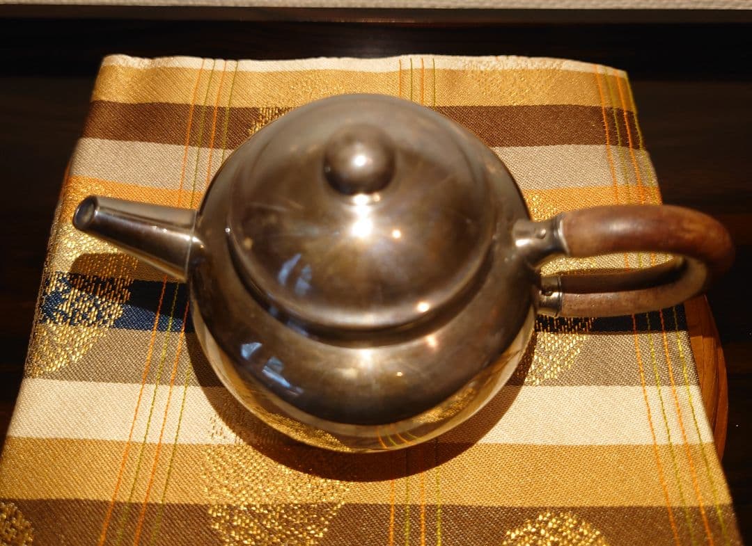 【煎茶道具】銀製　急須　中川浄益作