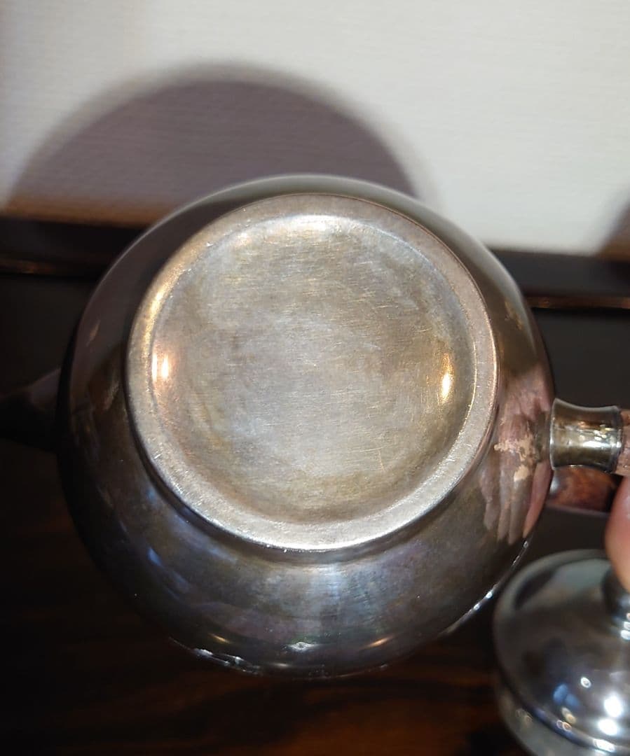 【煎茶道具】銀製　急須　中川浄益作