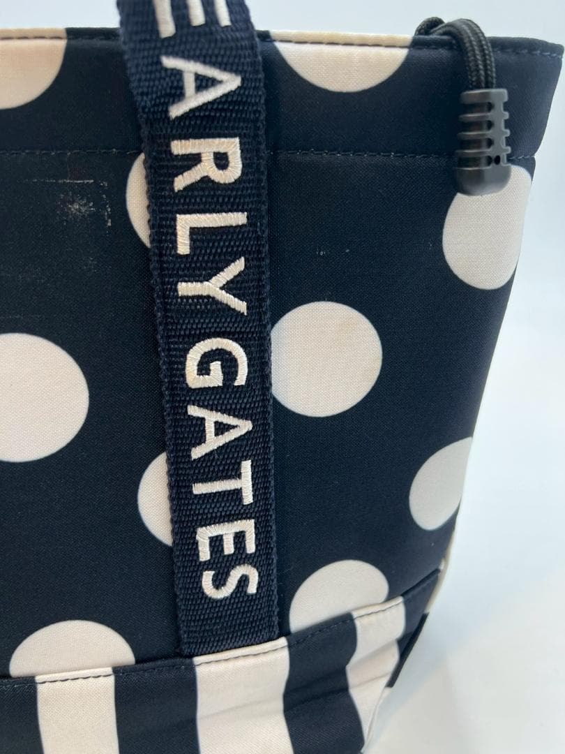 【美品】パーリーゲイツ　カートバッグ　ゴルフバッグ　ドット　ネイビー