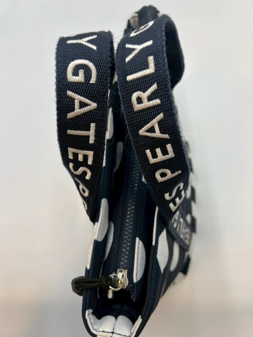 【美品】パーリーゲイツ　カートバッグ　ゴルフバッグ　ドット　ネイビー