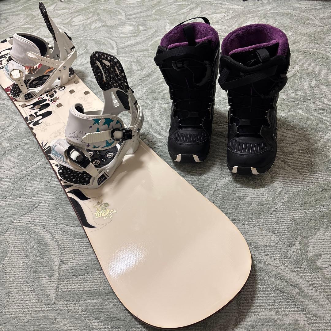 サロモンスノーボード 2点セットCOMFYボードケース150cm付き ブーツ無し