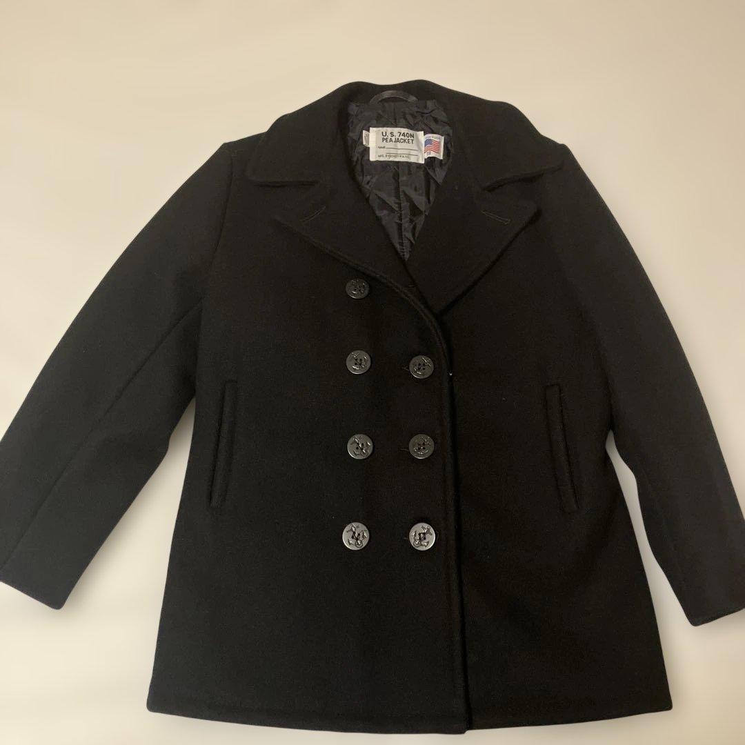 美品　ショット ピーコート キルティング ダブルブレスト U.S.304N 38