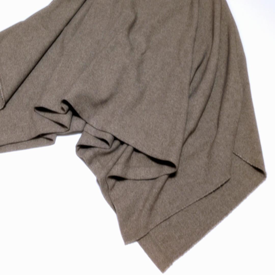 ドゥーズィエムクラス ウール ポンチョ ケープコート パイピング ベージュ