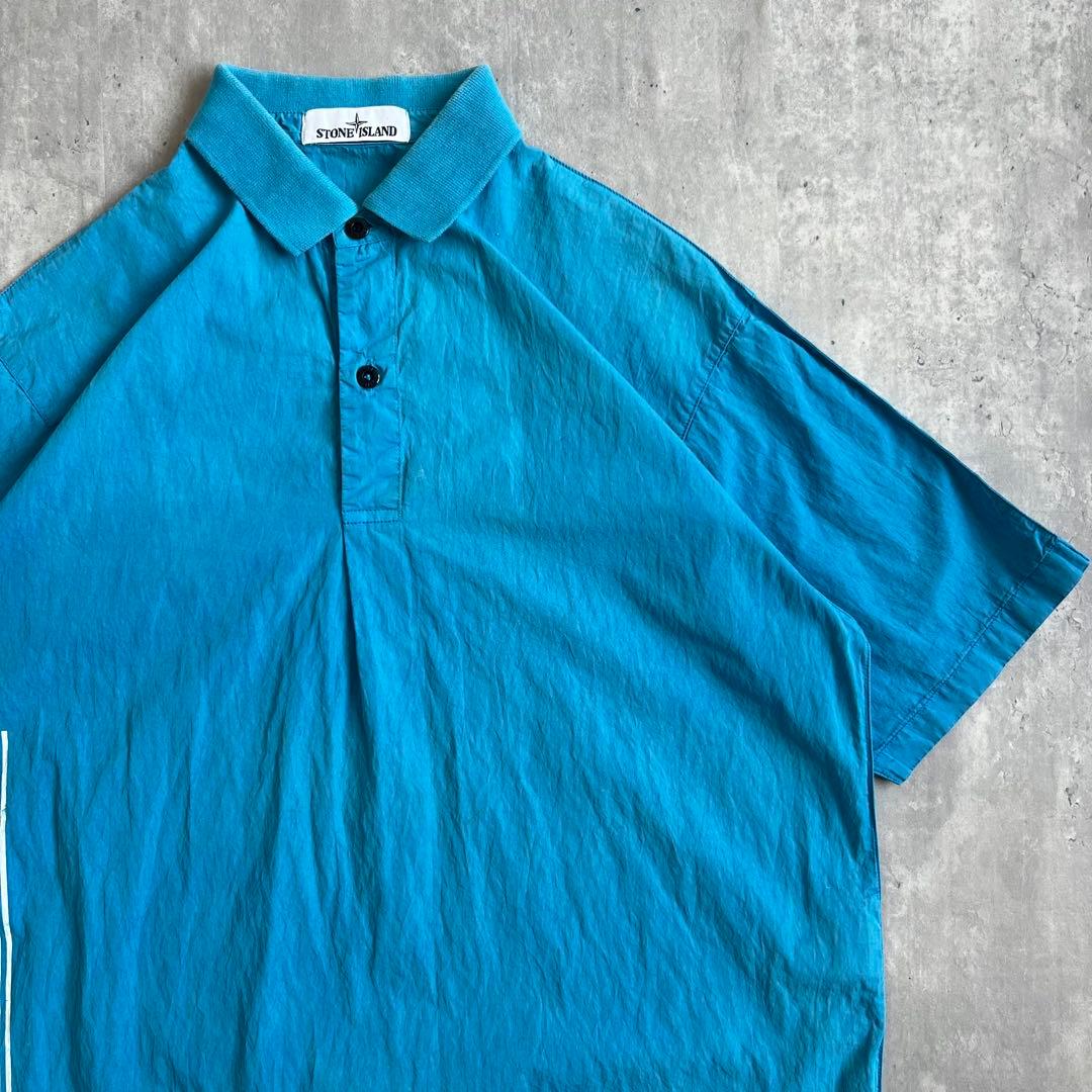 STONE  MARINA　ウォッシャブル加工　ポロシャツ　M　真贋