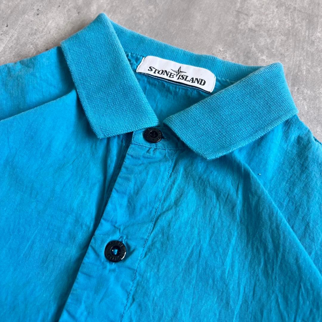 STONE  MARINA　ウォッシャブル加工　ポロシャツ　M　真贋