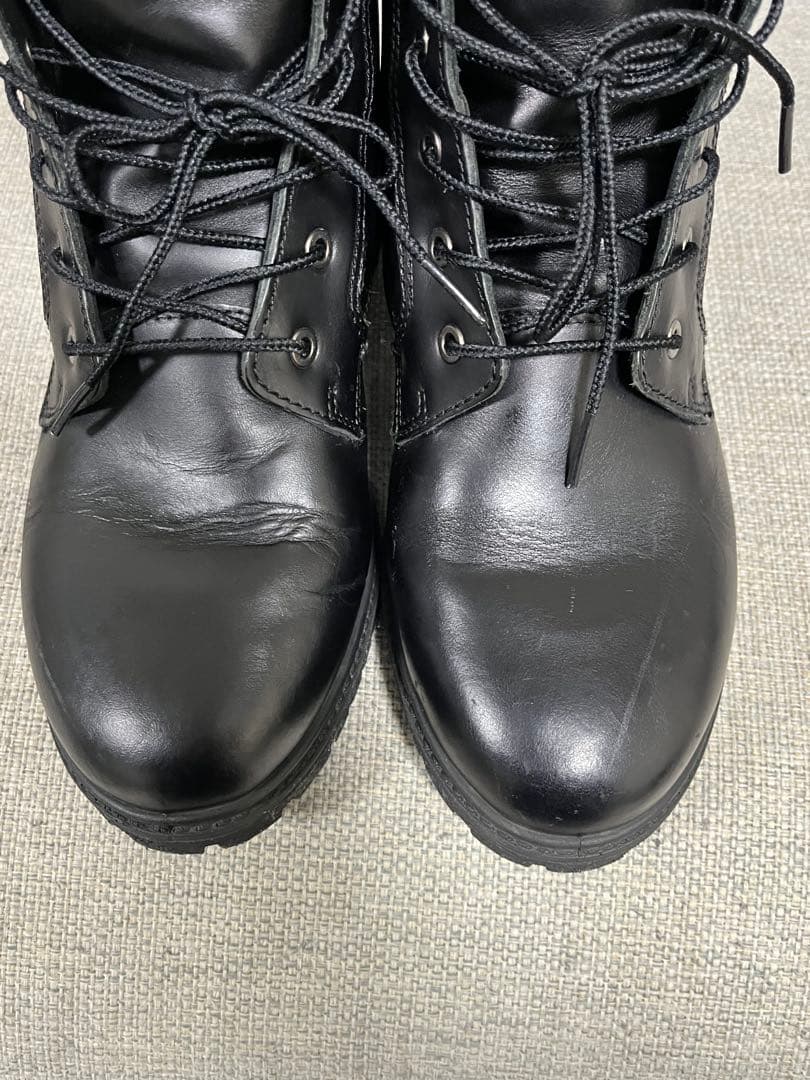 最終値下げ。DannerダナーD12004レザー ブーツ黒　25.5㎝　美品