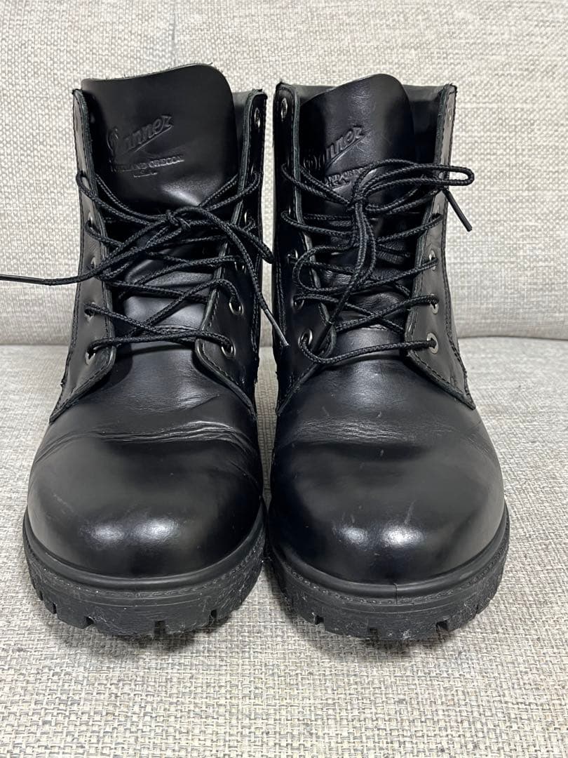 最終値下げ。DannerダナーD12004レザー ブーツ黒　25.5㎝　美品