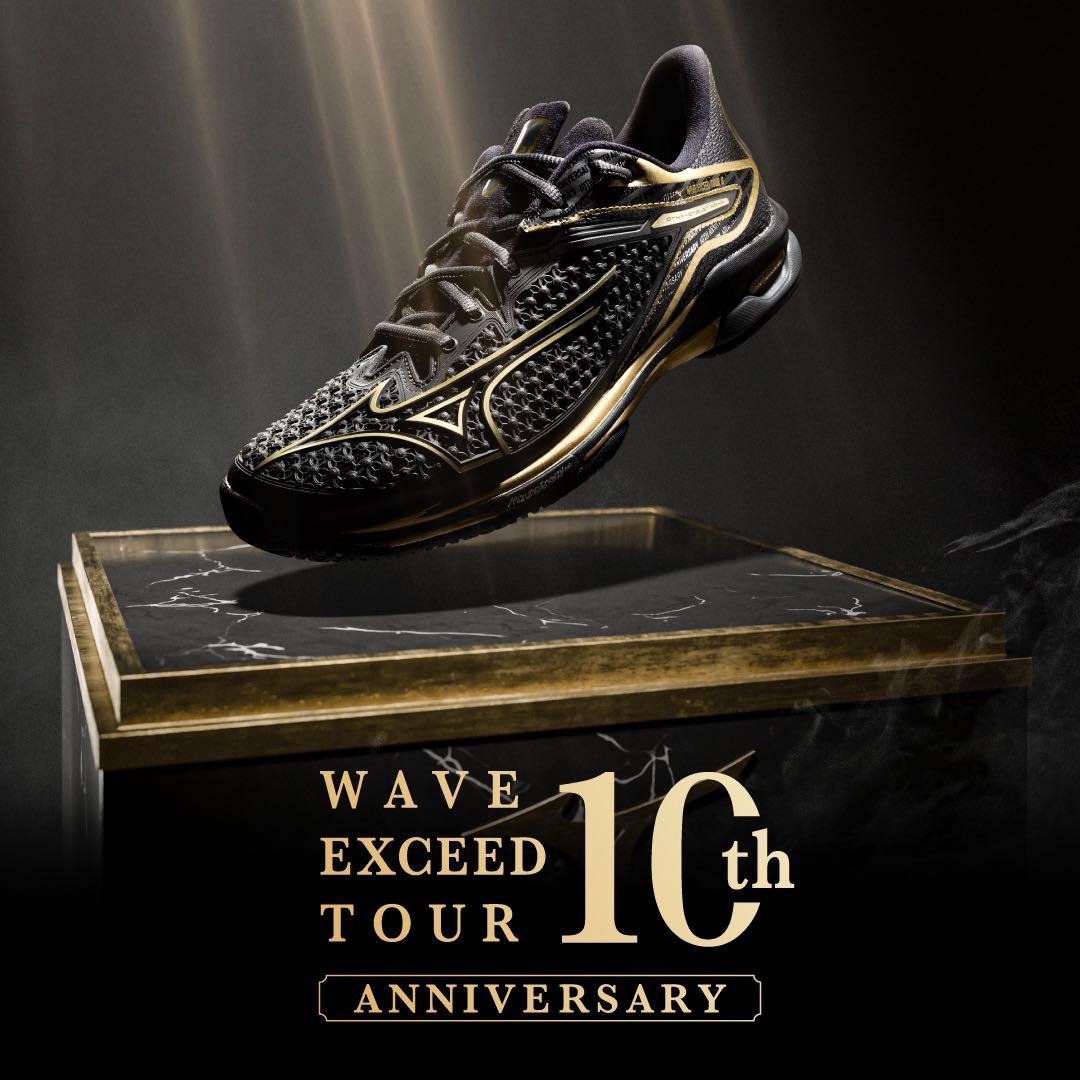 ミズノ 限定 ウエーブエクシードツアー 6AC 10th 25.5テニスシューズ