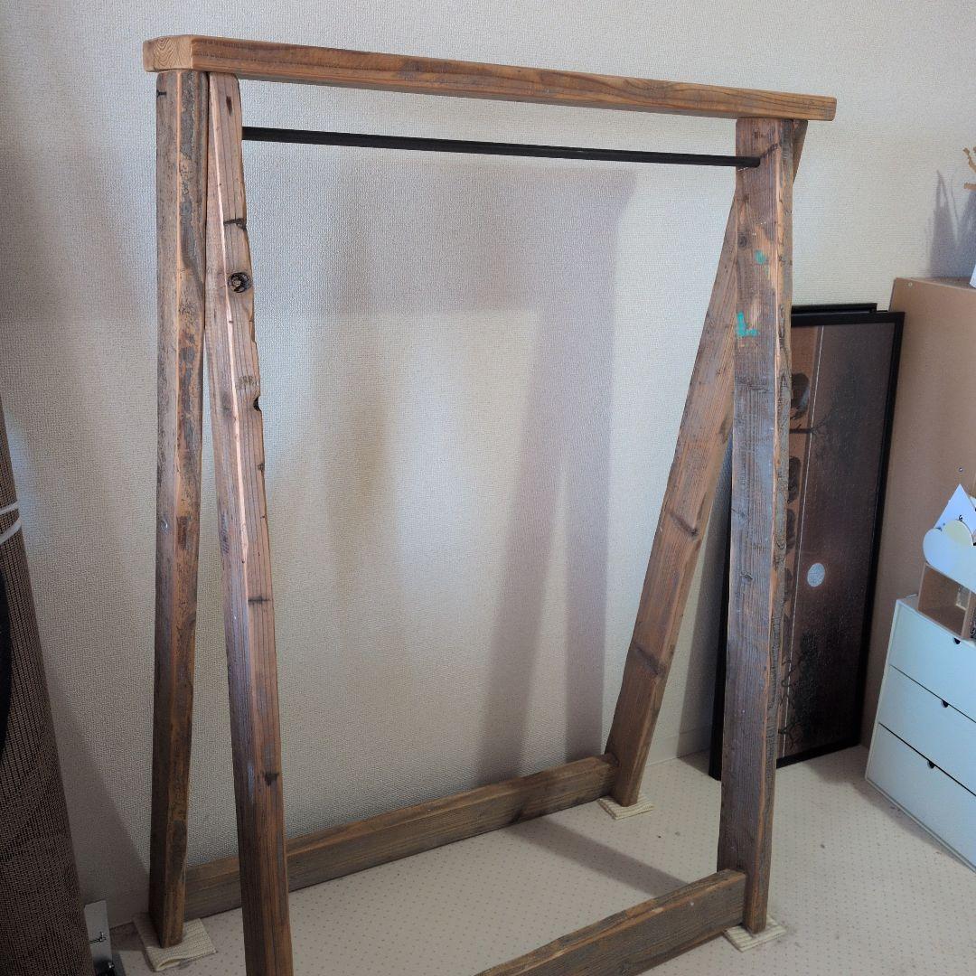 【ぶらんこさま専用】木製ハンガーラック 古材