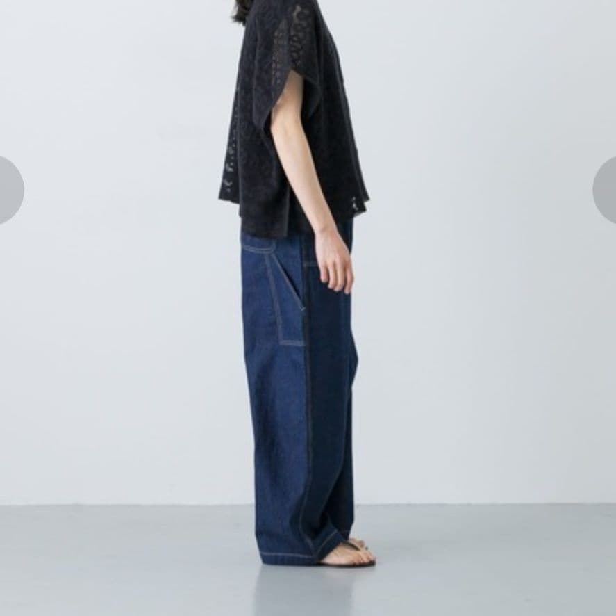 かぐれ/コットンリネンデニムペインターパンツ