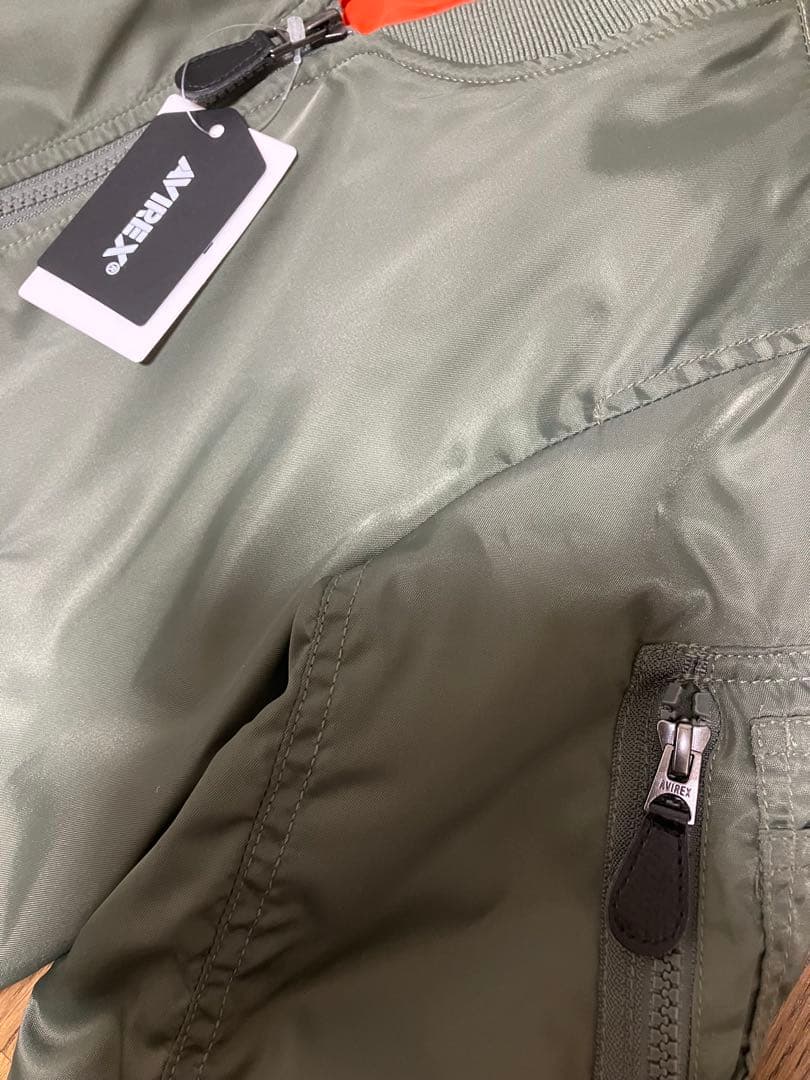 AVIREX コマーシャルMA-1ジャケット オリーブ キッズ150試着1回