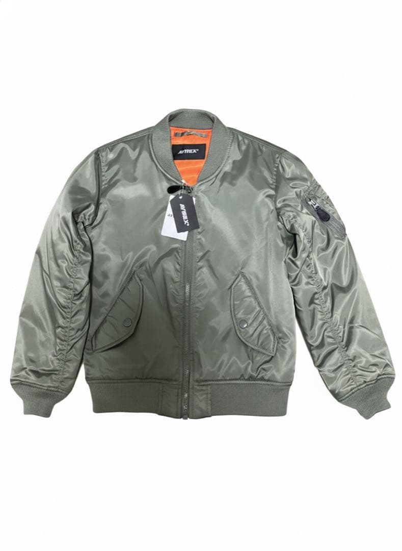 AVIREX コマーシャルMA-1ジャケット オリーブ キッズ150試着1回