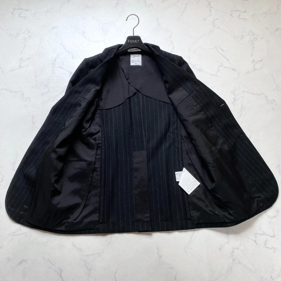 MADISONBLUE サイズ2 テーラード 金ボタン ストライプ ワッペン