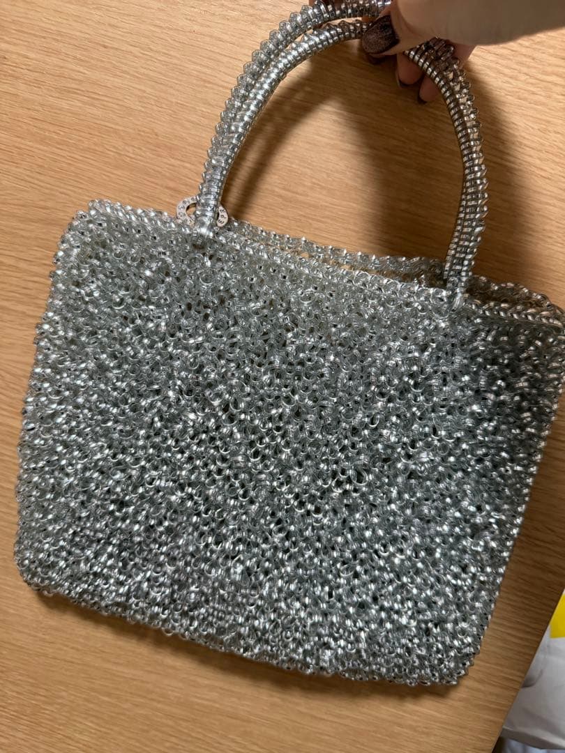 美品ANTEPRIMAスタンダード/スクエアミディアム(Dリング付き)/シルバー