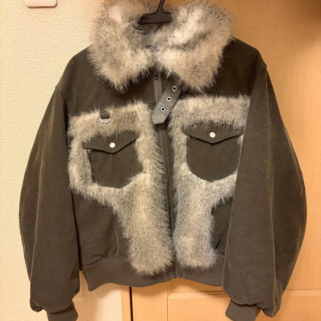 ‪☆Laguagem‪☆ CORDUROY OVER ブルゾン カーキ