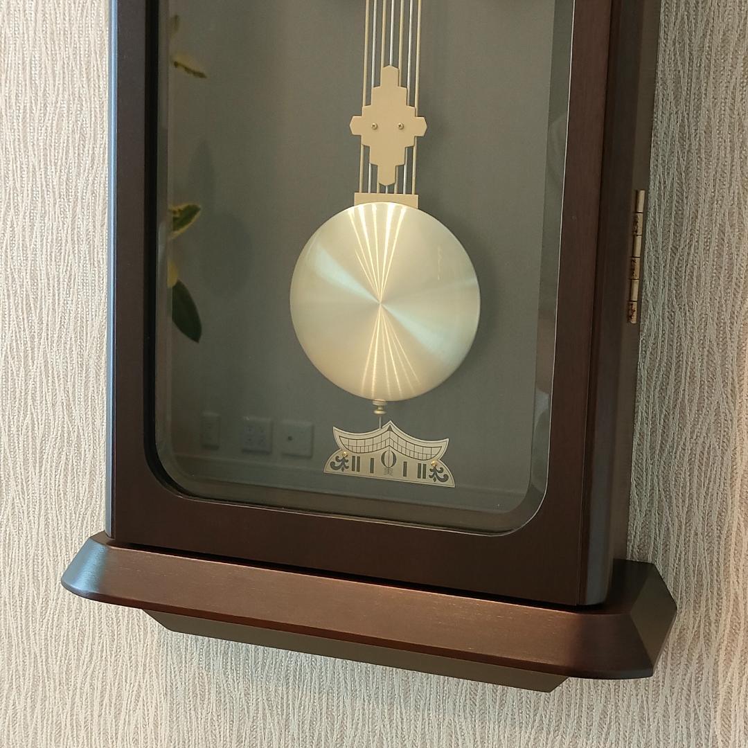 SEIKO　エンブレム　振り子時計　掛時計　柱時計