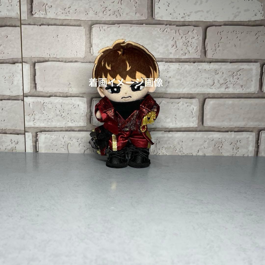 すのチルぬいサイズぬい服セット　こーじ衣装ボルドー