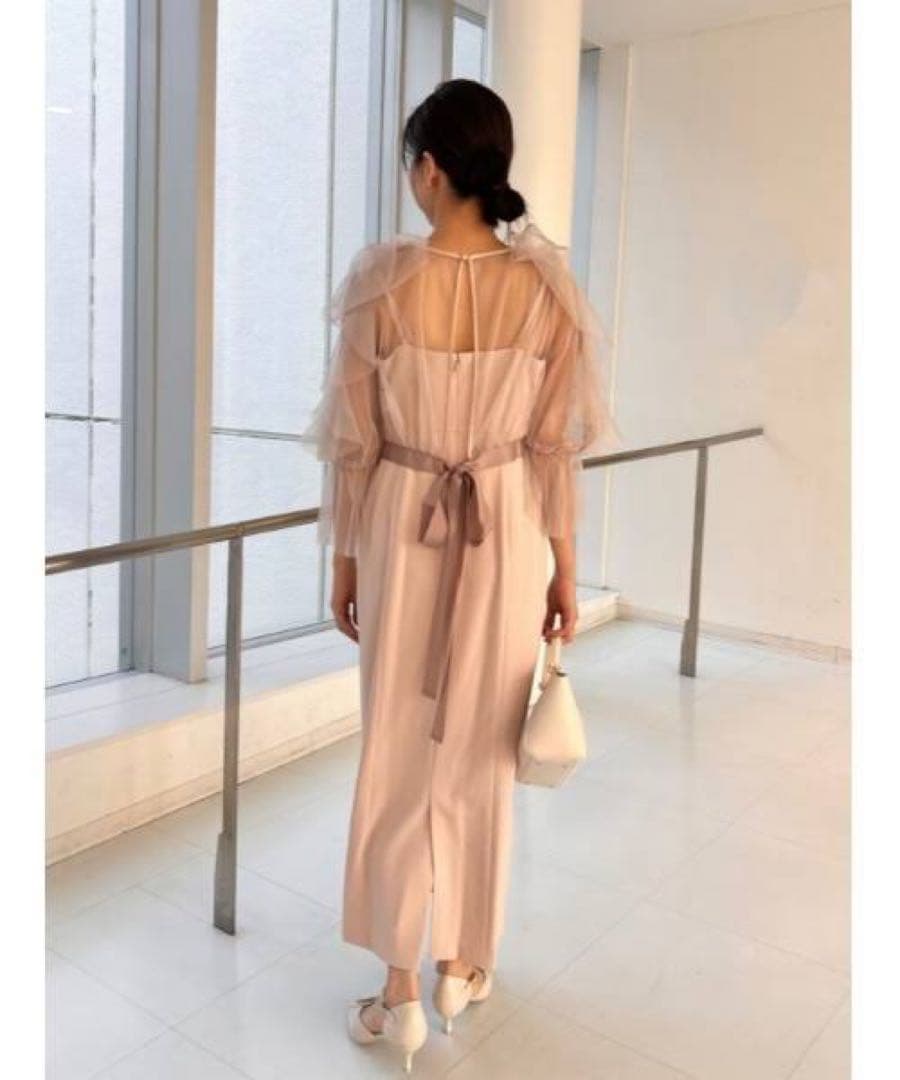 SNIDEL Sustainable リボンスリーブボレロワンピース