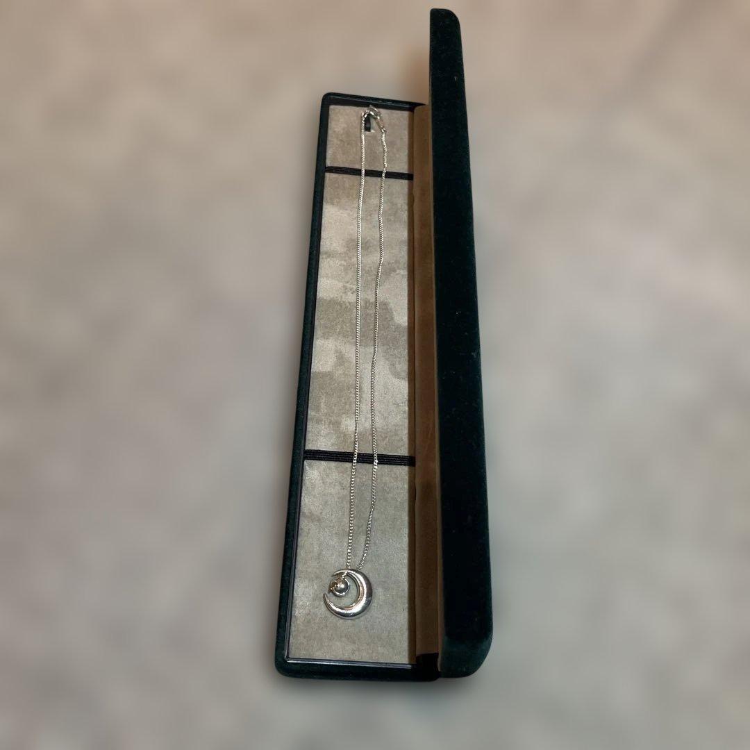 シルバー925 月　ネックレス 天使の卵