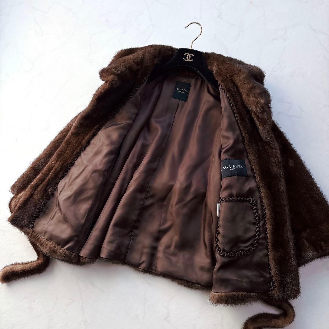 【DAMA collection】SAGA FURS 高級ミンクファーコート M
