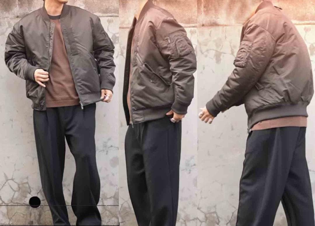 ユニクロ ＋J ジルサンダー ハイブリッドダウンオーバーサイズ MA-1ブルゾン