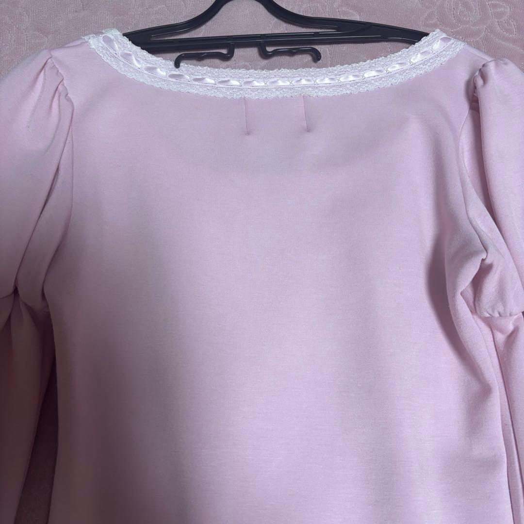 avenchumu トップス ピンク ロングスリーブ Tシャツ