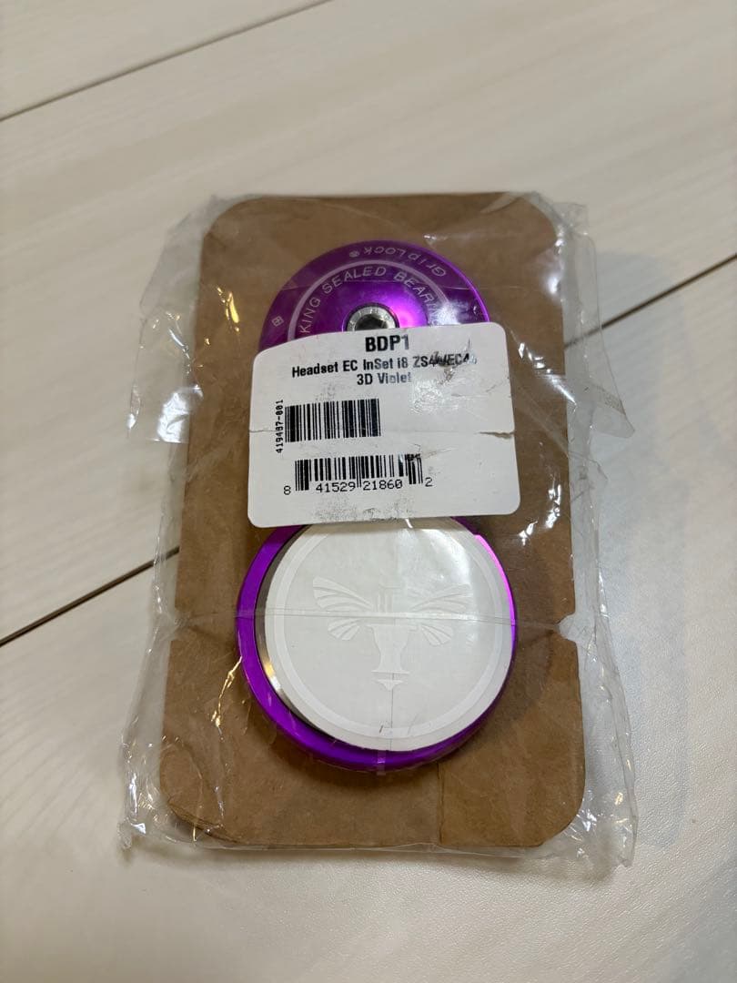 クリスキング　inset8 chris king ヘッドセット　3Dviolet