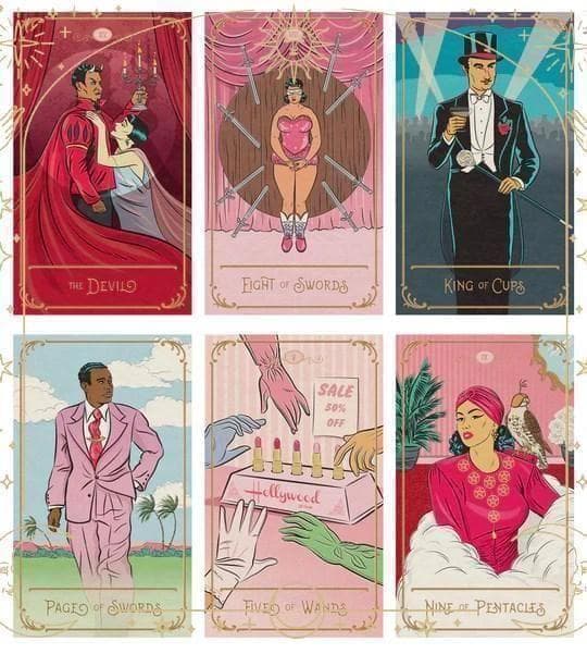 オーストラリア希少デッキ✨黄金時代のハリウッドにインスパイアされたタロットカード
