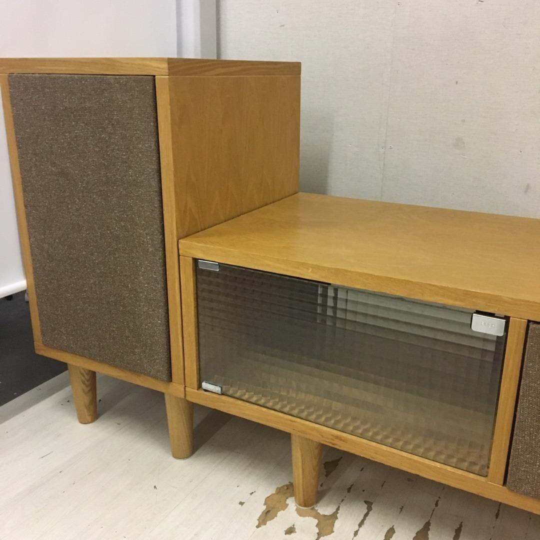 24935 木製テレビ台 3点セット　ローボード　テレビボード