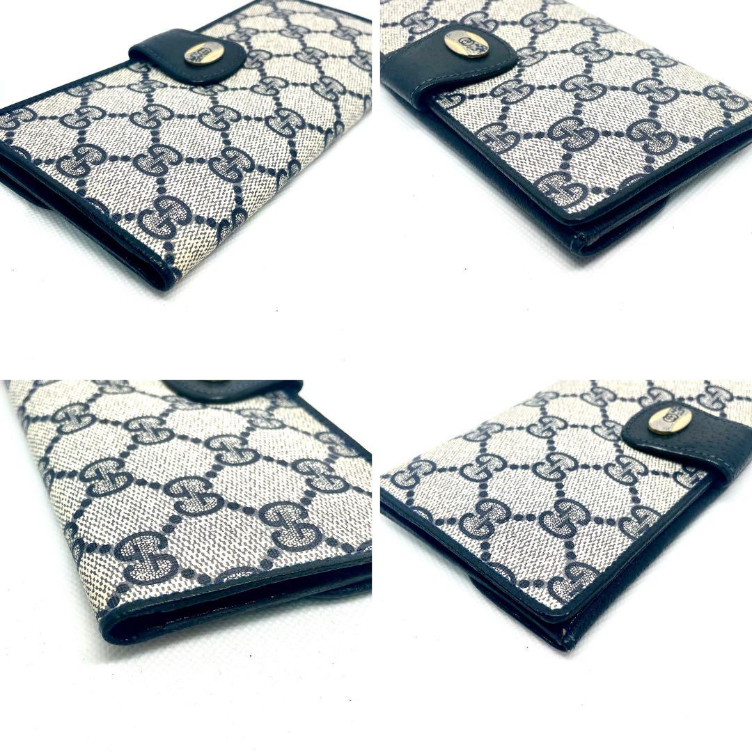 OLD GUCCI GGキャンバス長財布　お札入れ